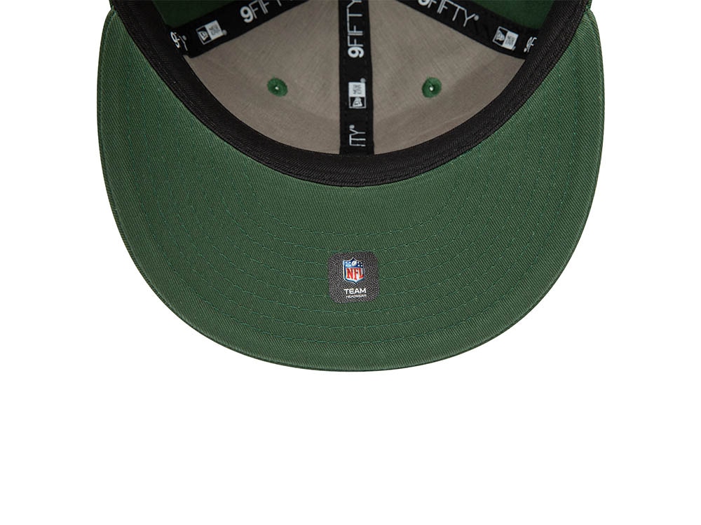 New Era Green Bay Packers Retro Dark Green 9Fifty Retro Crown Snapback Hat