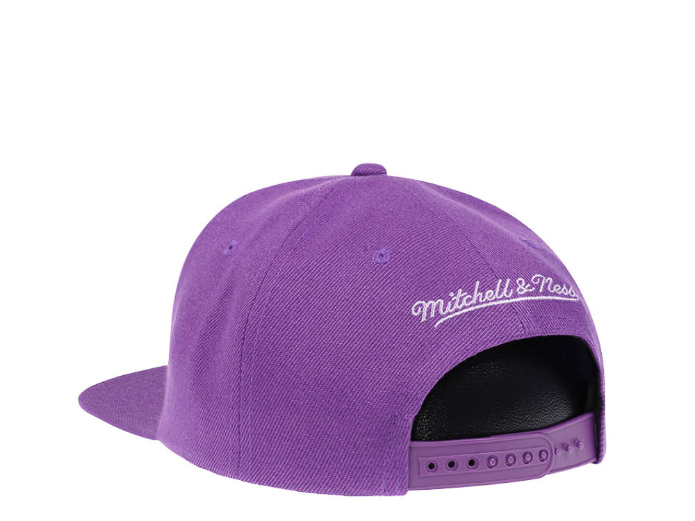 Mitchell & Ness Milwaukee Bucks Purple Hardwood Classic Snapback Hat