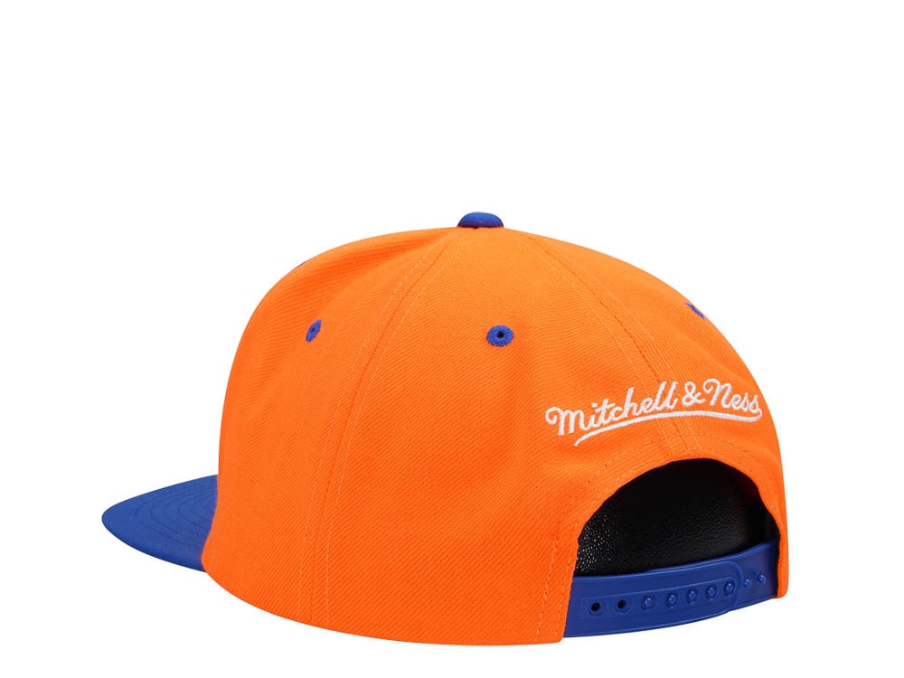 Mitchell & Ness New York Knicks Transcript Orange Two Tone Snapback Hat
