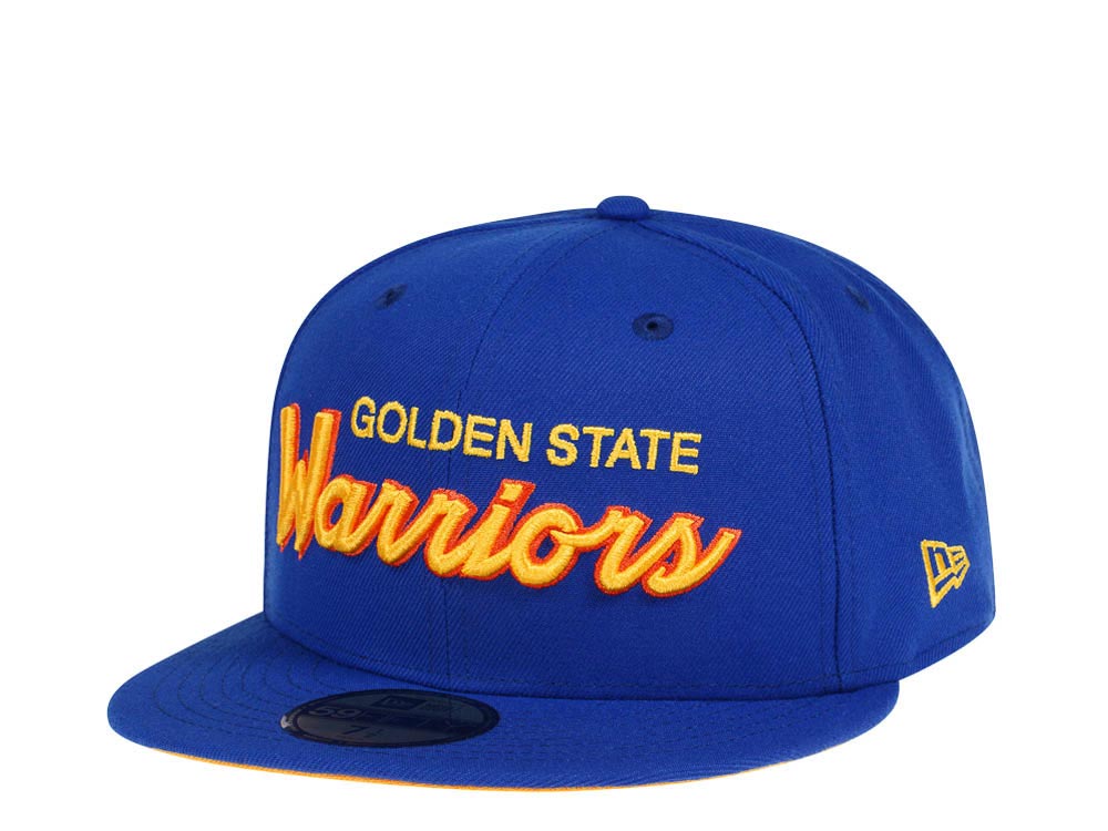 New Era Golden State Warriors Script Edition 59Fifty Fitted Hat