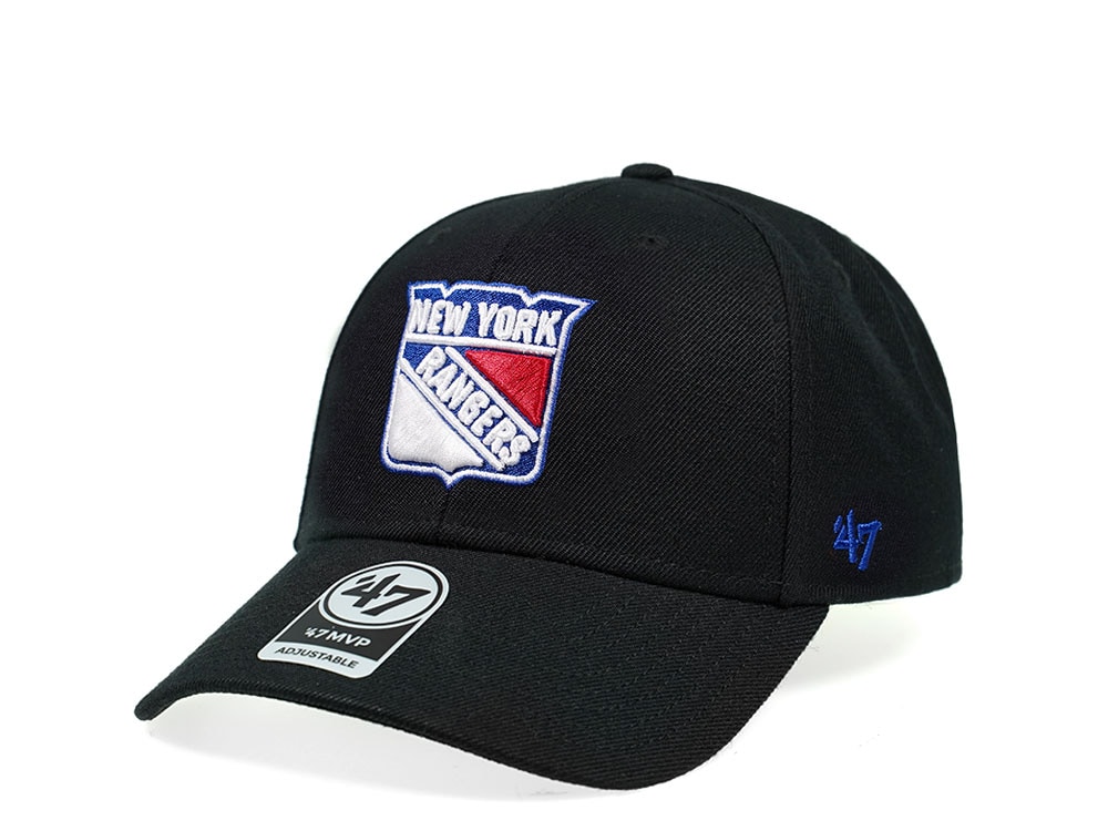 47Brand New York Rangers Classic Black Strapback Hat