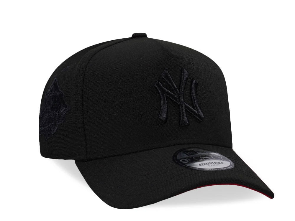 New Era New York Yankees World Series 1999 Black Out Red Edition 9Forty A Frame Snapback Hat