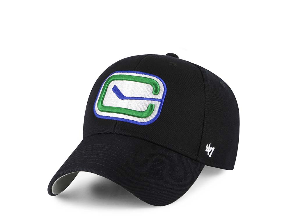47Brand Vancouver Canucks Classic Black Strapback Hat