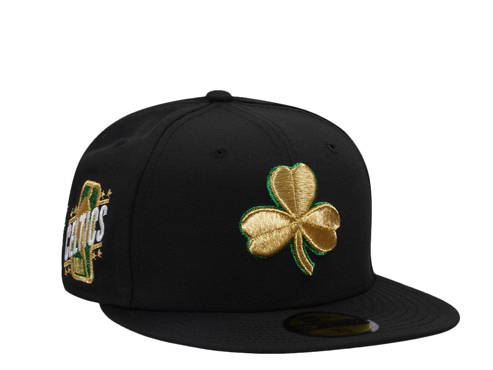 New Era Boston Celtics Golden Shamrock Prime Edition 59Fifty Fitted Hat
