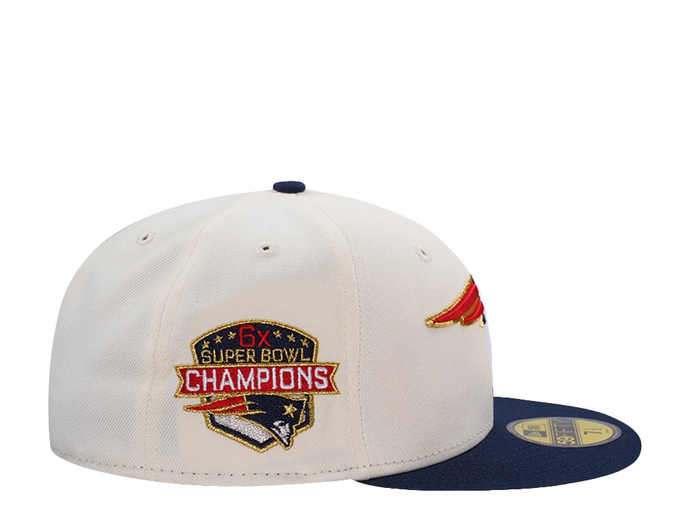 New Era New England Patriots 6x Champions Chrome Two Tone Edition 59Fifty Fitted Cap