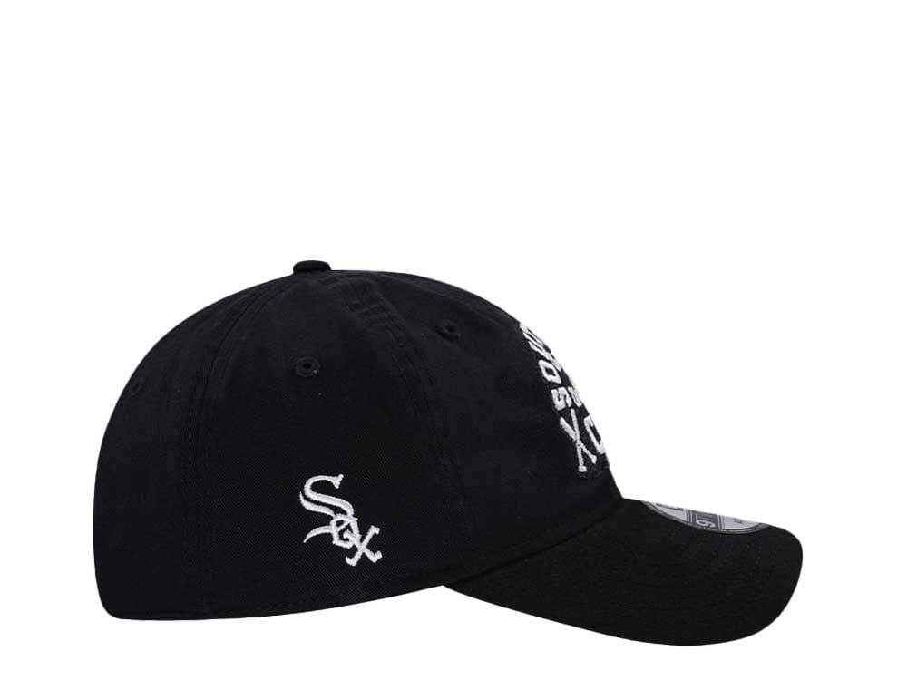New Era Chicago White Sox Black 9Twenty Strapback Hat