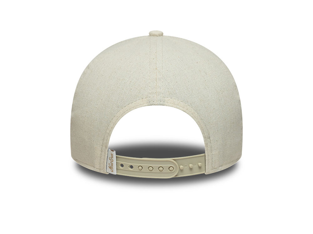 New Era Patch Stone Linen 9Forty E Frame Snapback Cap