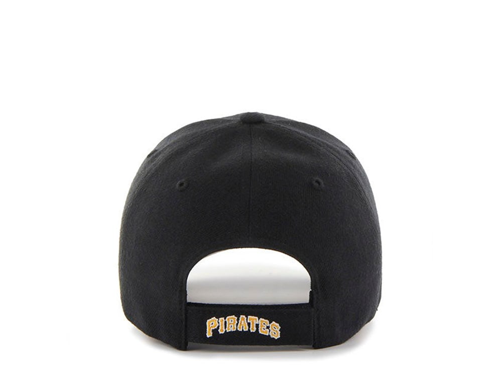 47Brand Pittsburgh Pirates Black and Yellow Classic Strapback Hat