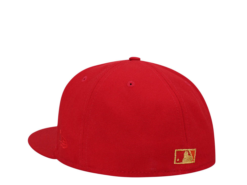New Era Baltimore Orioles 50th Anniversary Scarlett Gold Edition 59Fifty Fitted Hat