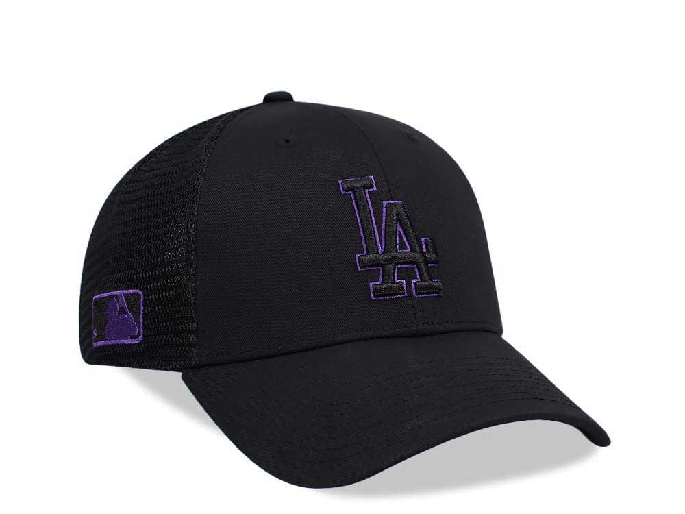 47Brand Los Angeles Dodgers Black Branson Sure Shot MVP Trucker Snapback Hat