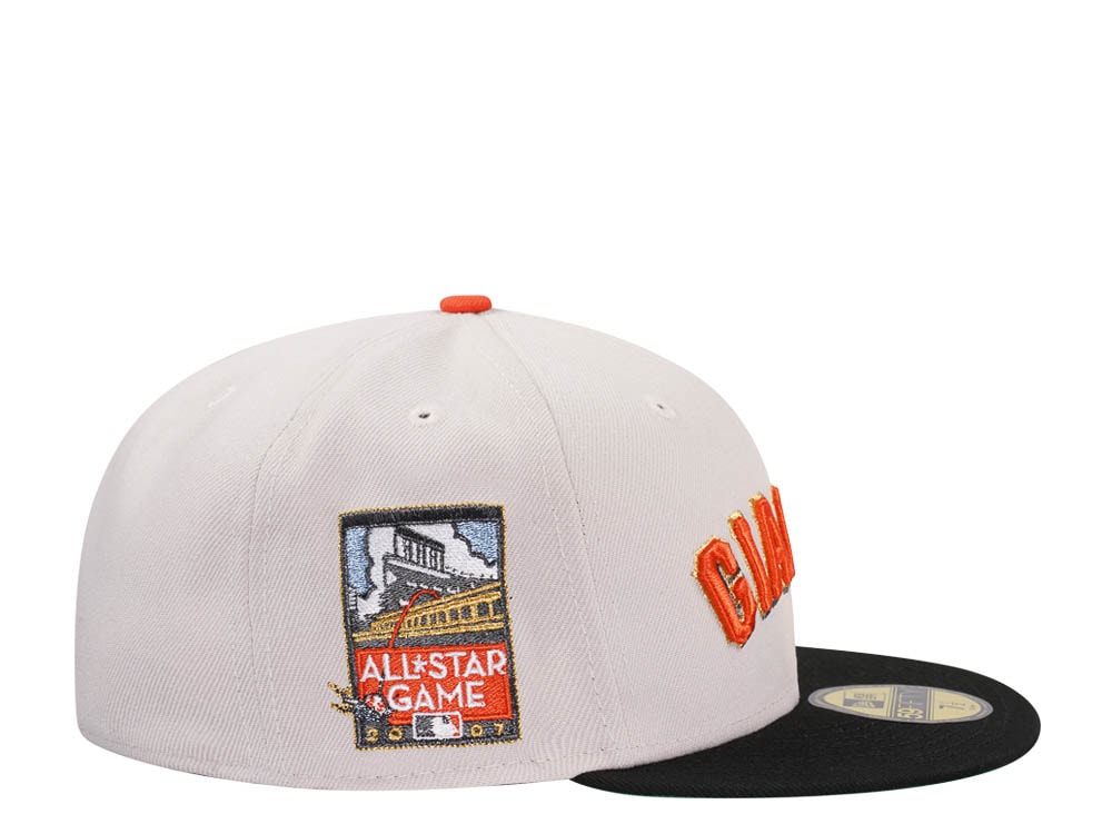New Era San Francisco Giants All Star Game 2007 Stone Throwback Two Tone Edition 59Fifty Fitted Hat