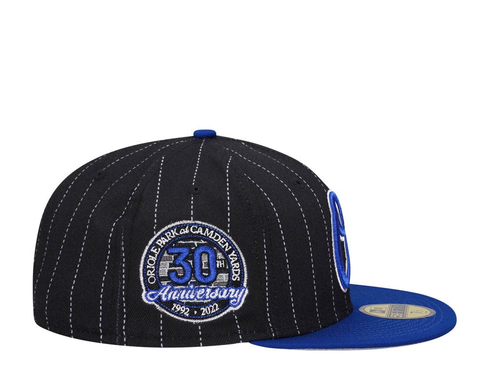 New Era Baltimore Orioles 30th Anniversary Pinstripe Two Tone Edition 59Fifty Fitted Hat