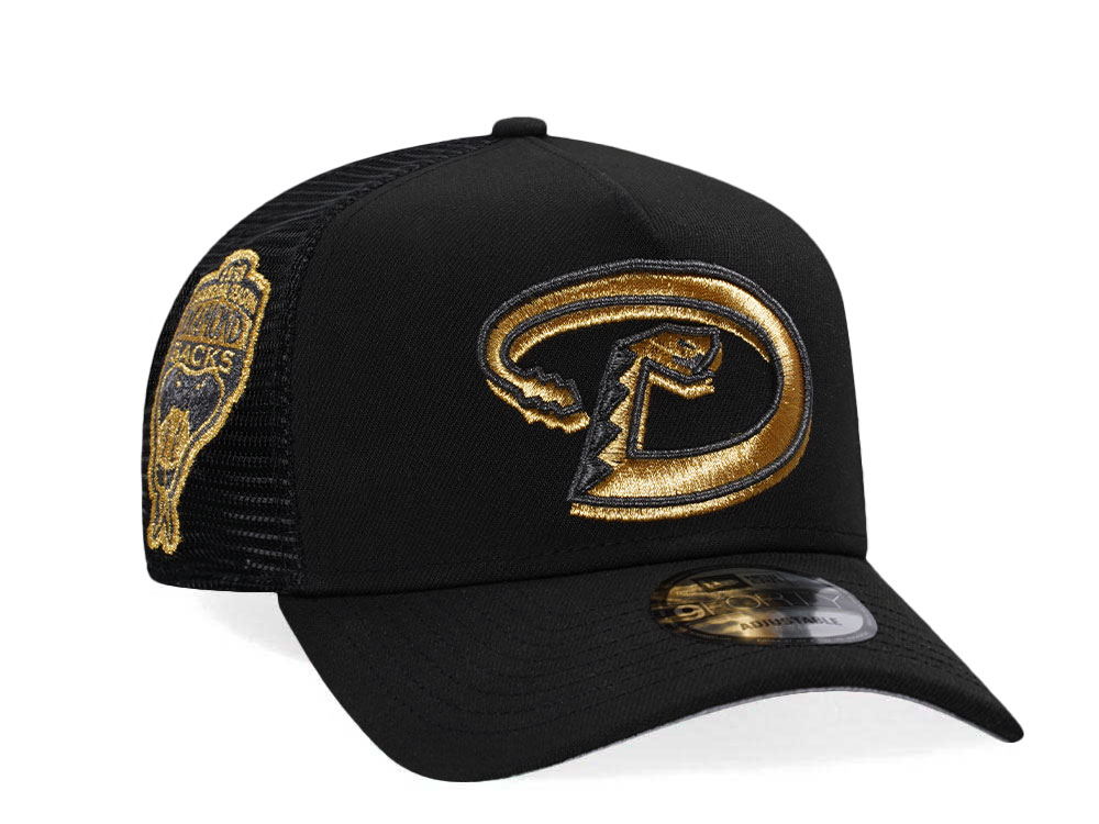 New Era Arizona Diamondbacks Inaugural season 98 Black And Gold Trucker A Frame 9Forty Hat