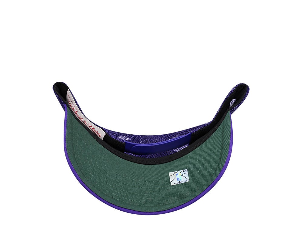 Mitchell & Ness Milwaukee Bucks Purple Billboard Trucker Snapback Hat