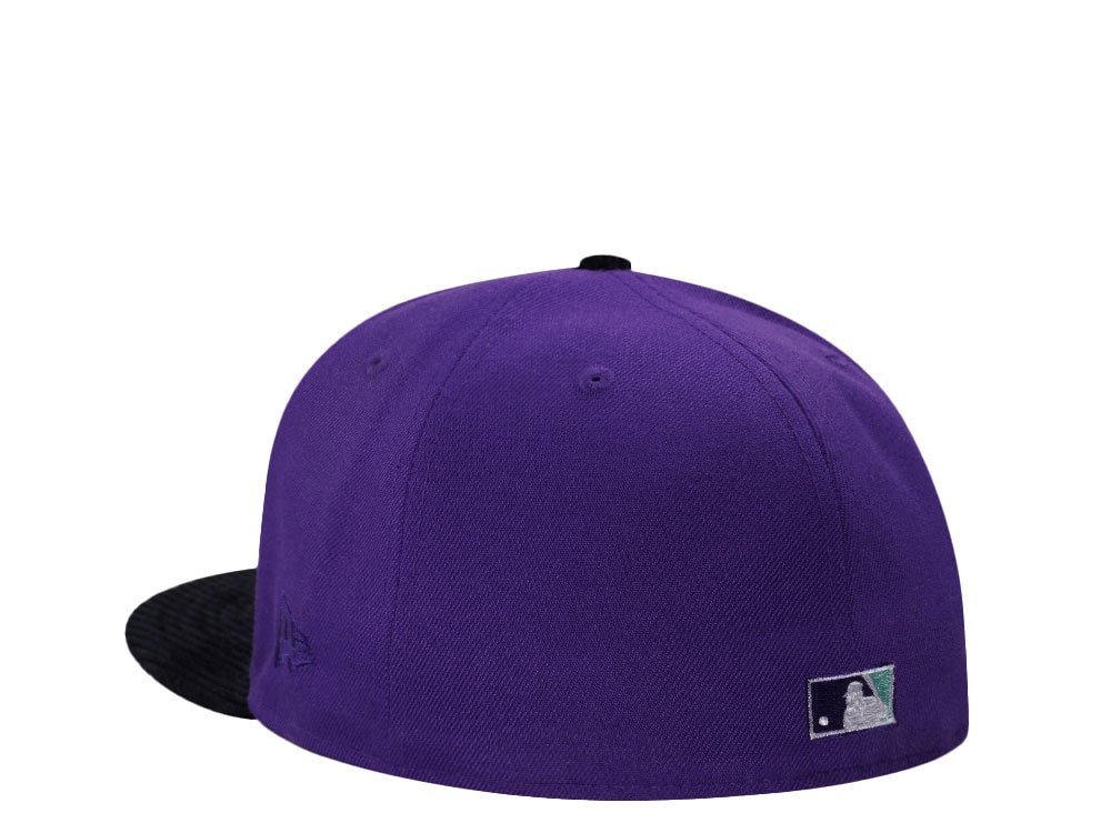 New Era Arizona Diamondbacks 20th Anniversary Cord Visor Edition Purple 59Fifty Fitted Hat