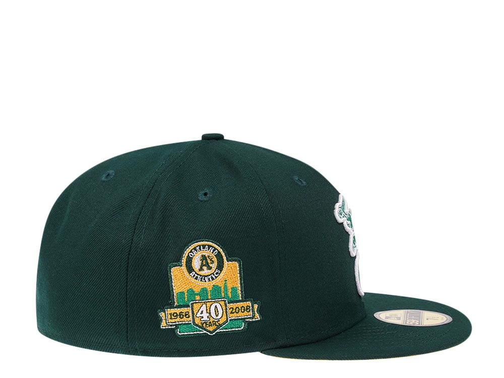 New Era Oakland Athletics 40th Anniversary Dark Green Color Team Edition 59Fifty Fitted Hat