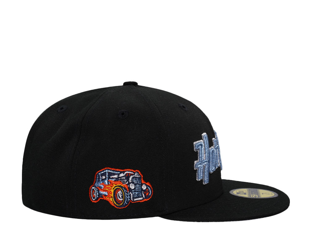 New Era Bowling Green Hot Rods Black Metallic Prime Edition 59Fifty Fitted Hat
