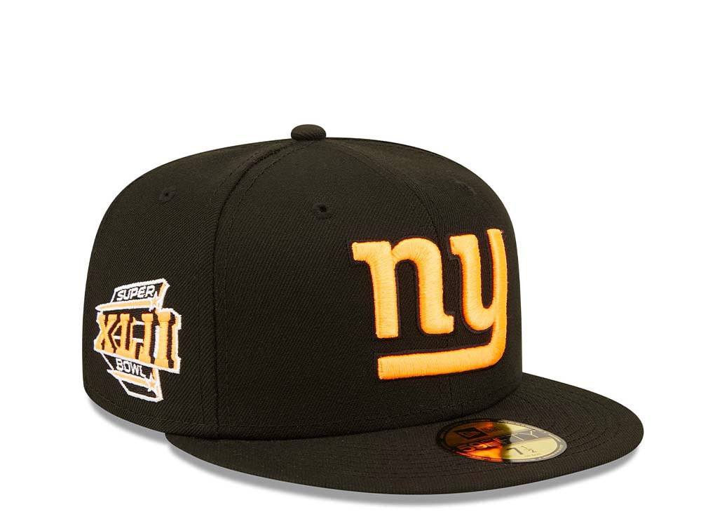New Era New York Giants Super Bowl XLII Black Summerpop Edition 59Fifty Fitted Hat