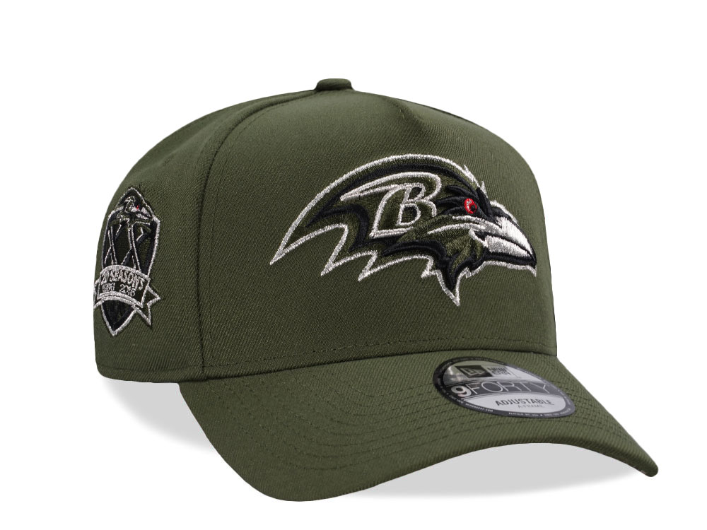 New Era Baltimore Ravens 20 Season Green Realtree Edition 9Forty A Frame Snapback Cap