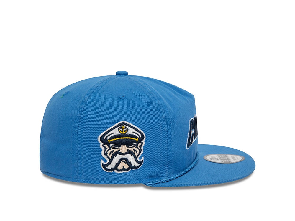 New Era Lake County Captains Blue A Frame Golfer Snapback Hat