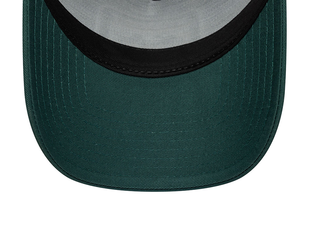 New Era Patch Dark Green 9Forty A Frame Trucker Snapback Cap