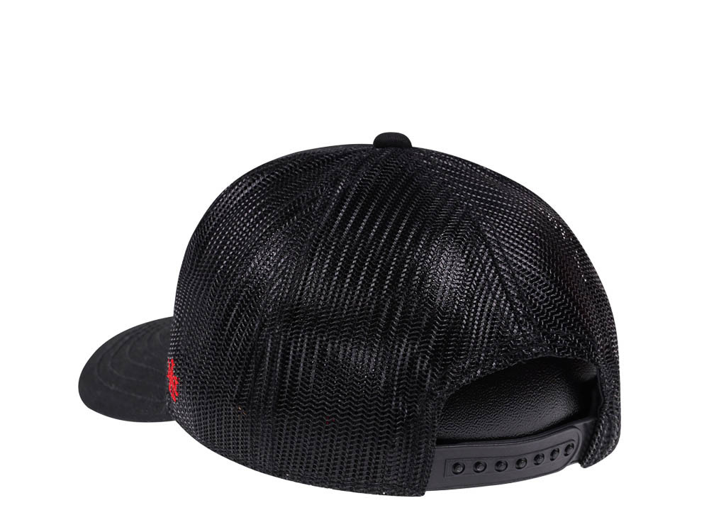 American Needle Vancouver Canucks Black Trucker Snapback Hat