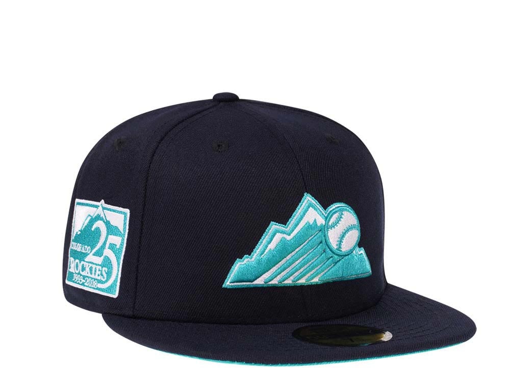 New Era Colorado Rockies 25th Anniversary Glacier Ice Edition 59Fifty Fitted Hat