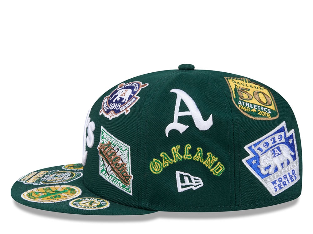 New Era Oakland Athletics All Over Green Edition 59Fifty Fitted Cap