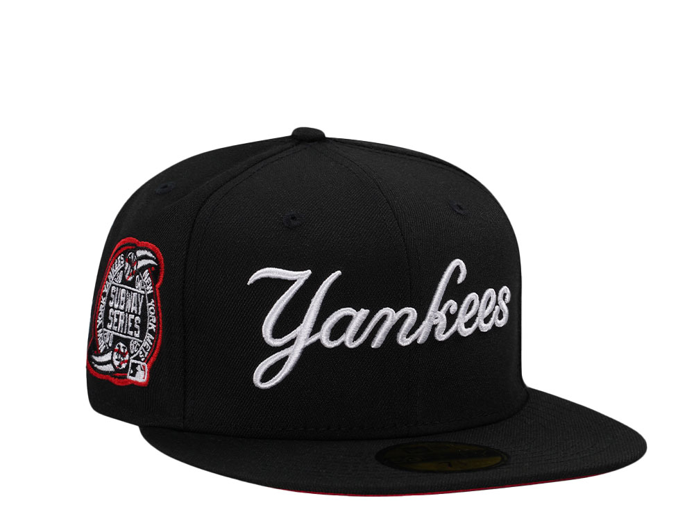New Era New York Yankees Subway Series 2009 Black and Red Edition 59Fifty Fitted Hat