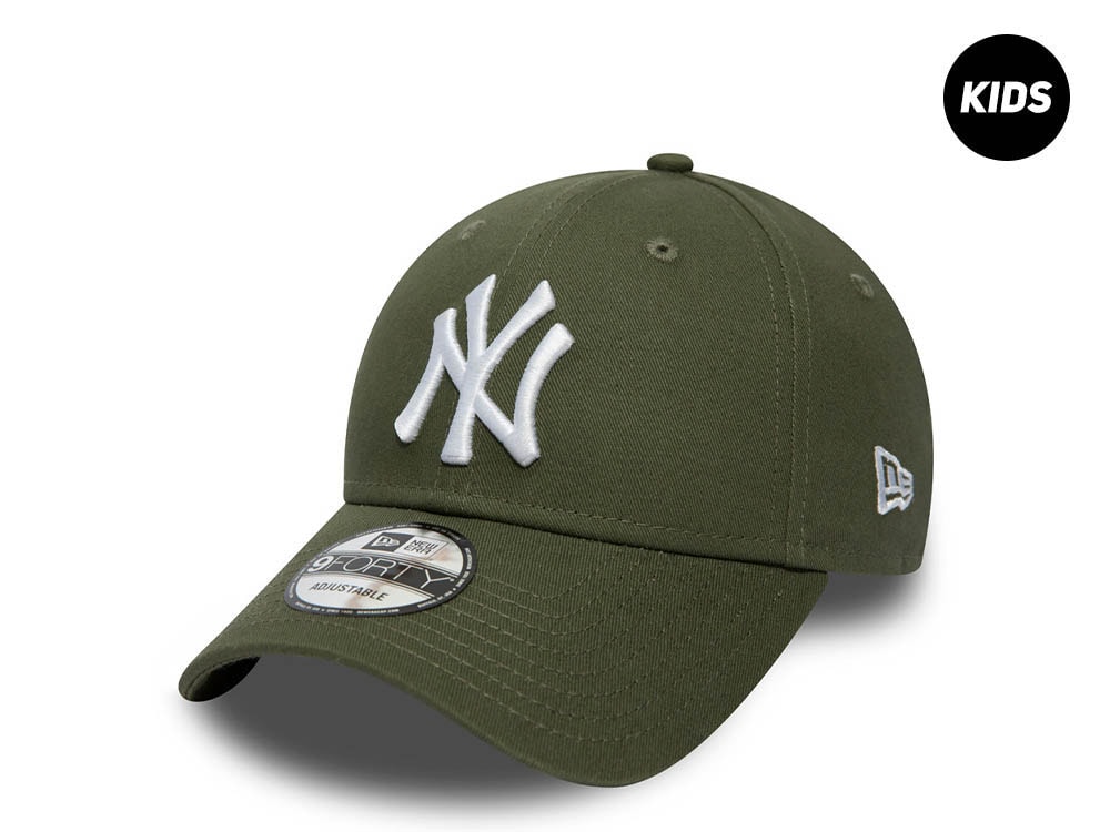 New Era New York Yankees Olive Kids 9Forty Strapback Hat