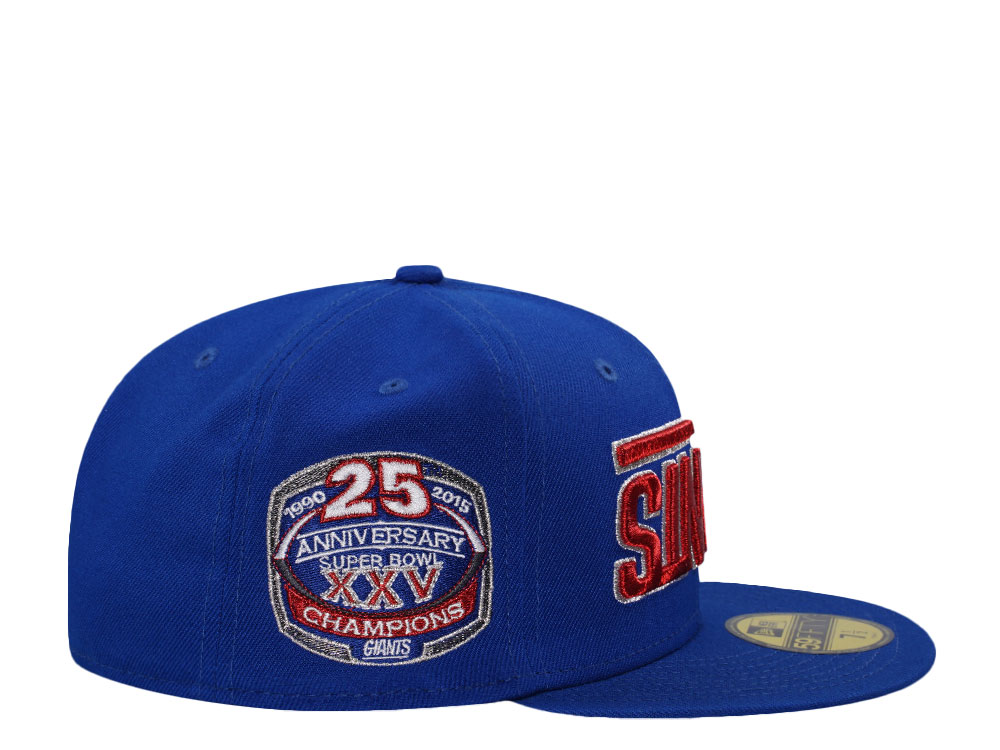 New Era New York Giants 25th Anniversary Blue Prime Edition 59Fifty Fitted Cap