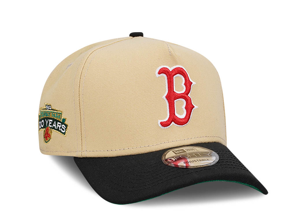 New Era Boston Red Sox Fenway Park Two Tone Throwback Edition 9Forty A Frame Snapback Hat