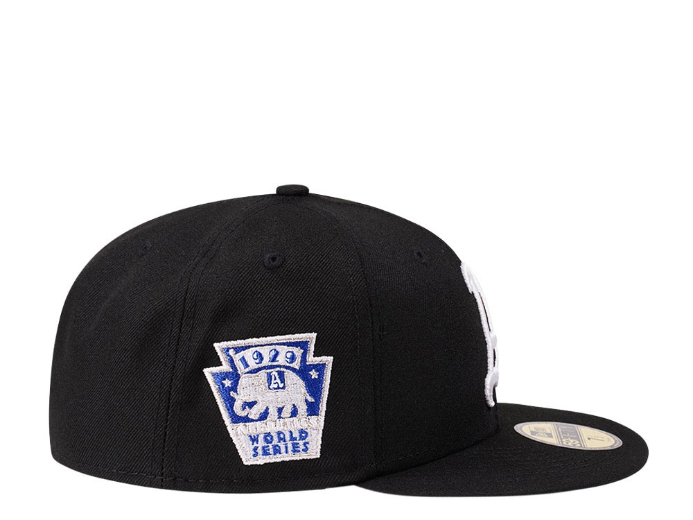 New Era Philadelphia Athletics World Series 1929 Black and Blue Edition 59Fifty Fitted Hat