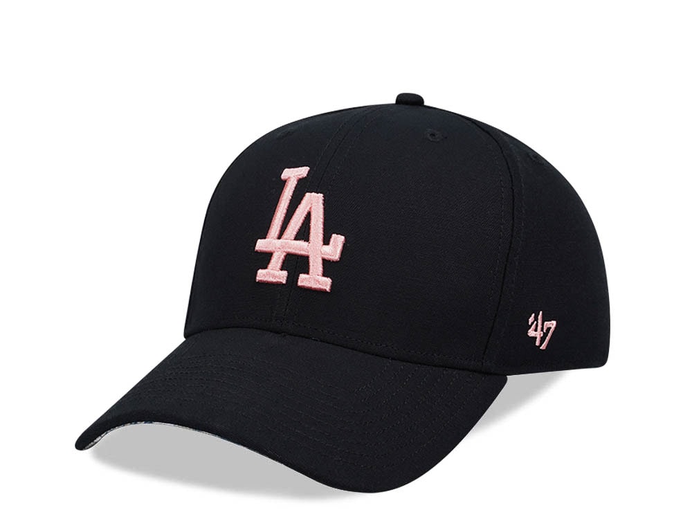 47Brand Los Angeles Dodgers Black MVP Snapback Hat