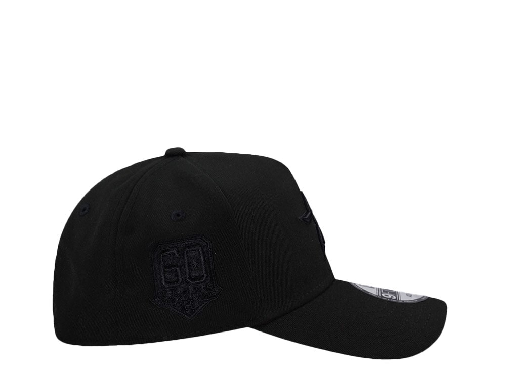 New Era Houston Astros 60th Anniversary Black Out Red Edition 9Forty A Frame Snapback Hat