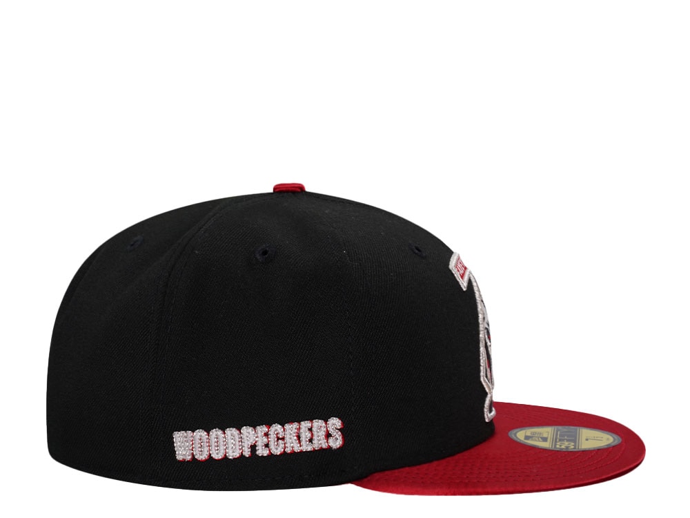 New Era Fayetteville Woodpeckers Horror Pack Satin Brim Edition 59Fifty Fitted Hat