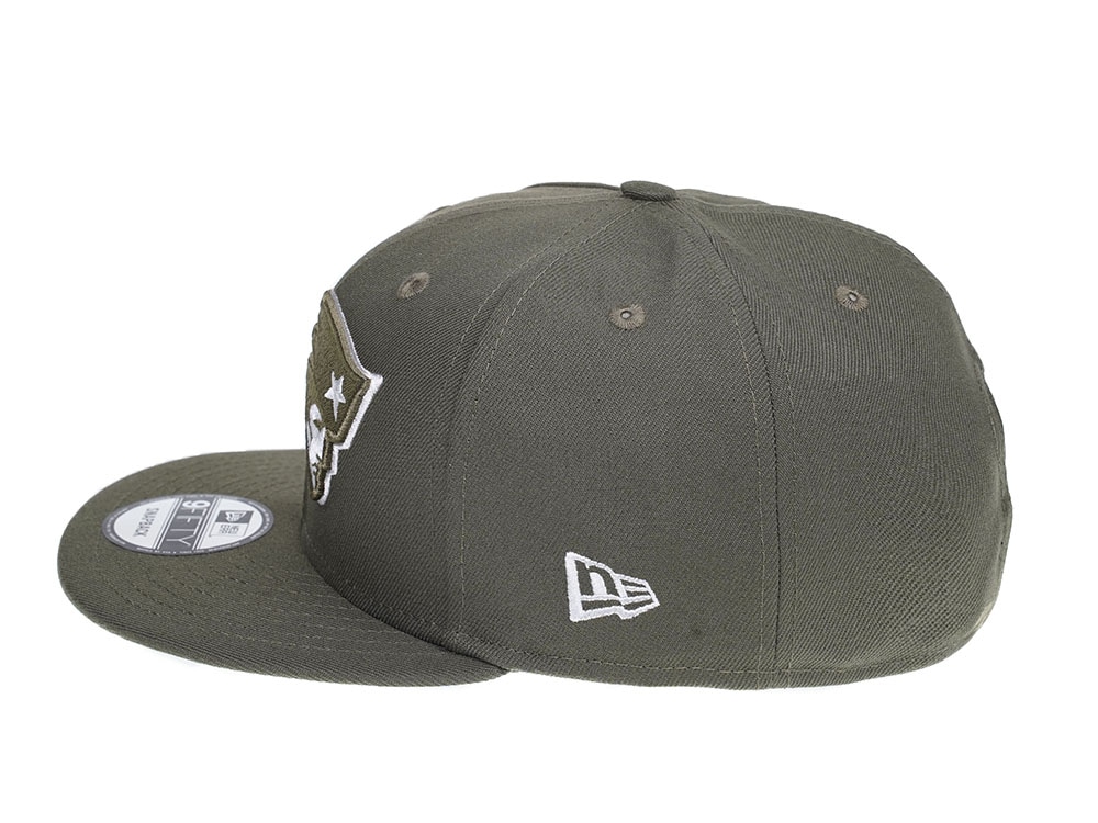 New Era New England Patriots Olive 9Fifty Snapback Hat