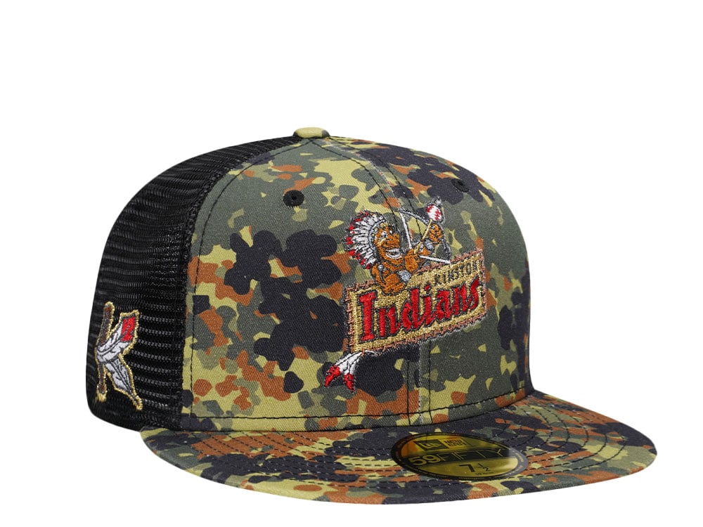 New Era Kinston Indians Flecktarn Trucker Edition 59Fifty Fitted Hat