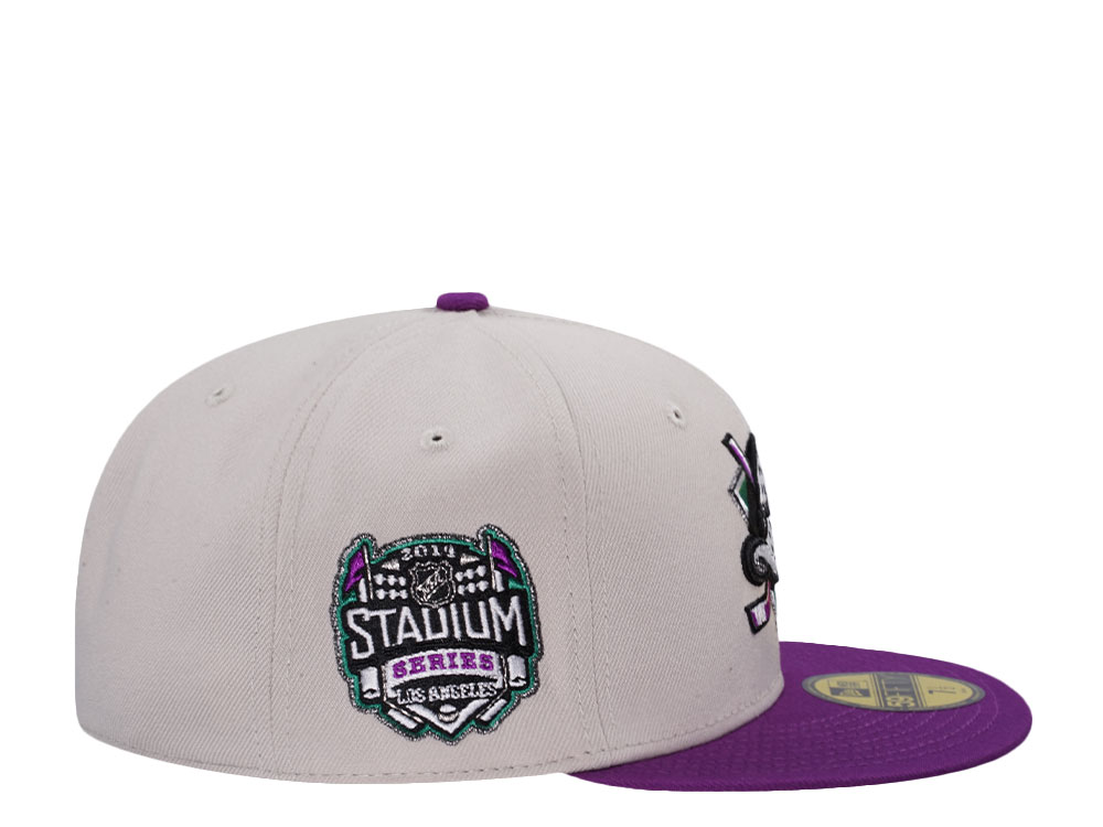 New Era Anaheim Ducks Stadium Series 2014 Stone Grape Two Tone Edition 59Fifty Fitted Hat