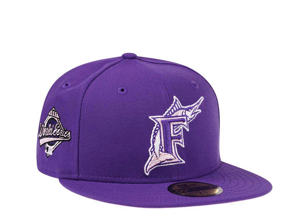 New Era Florida Marlins  World Series 1997 Purple Pink Edition 59Fifty Fitted Hat