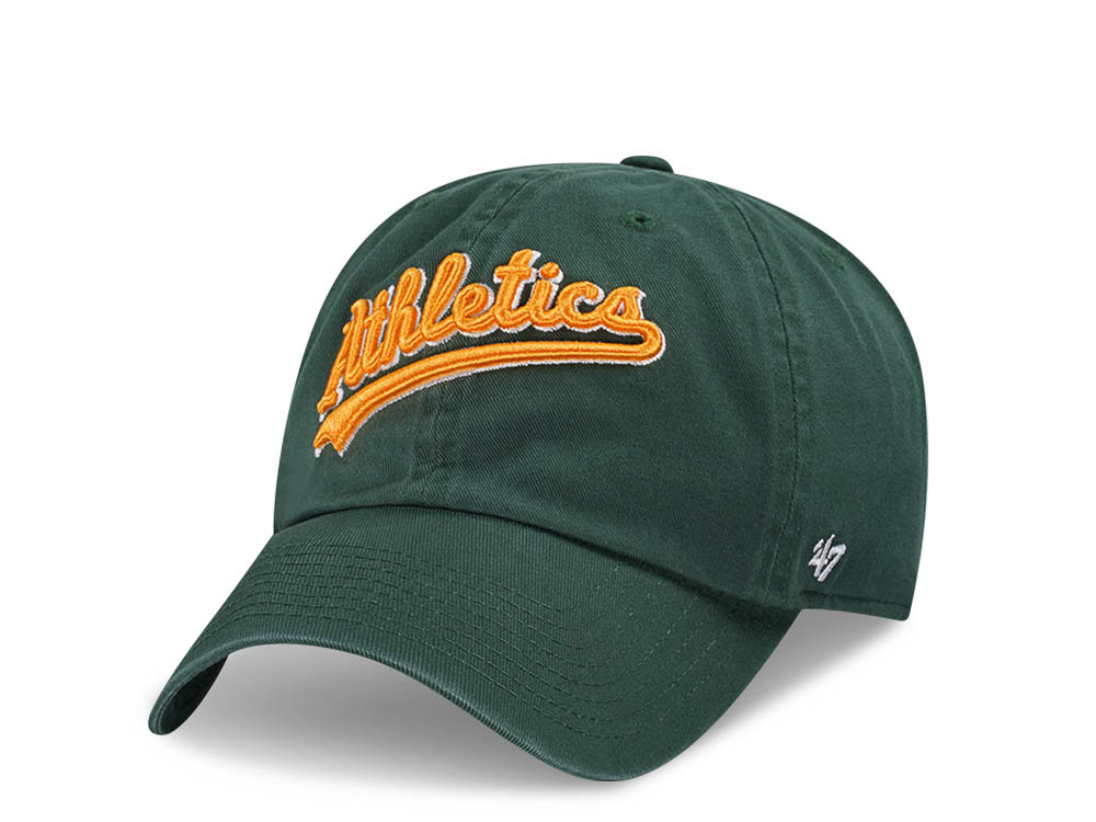 47Brand Oakland Athletics Dark Green Clean Up Strapback Hat