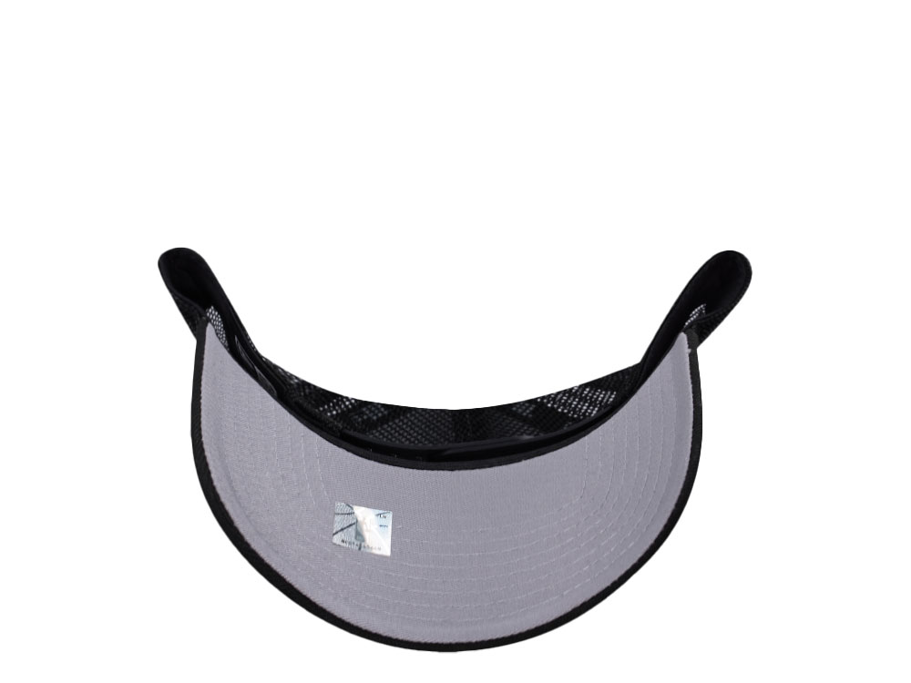 New Era Miami Heat Black Prime Edition 9Forty A Frame Trucker Snapback Cap