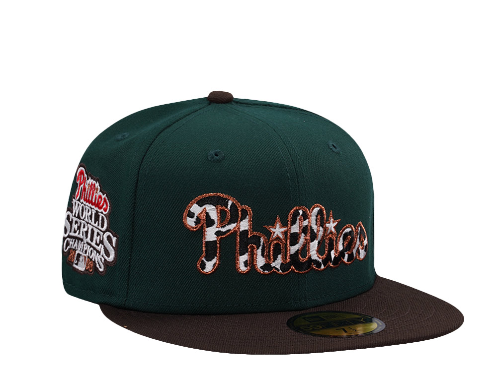 New Era Philadelphia Phillies World Series 2008 Dark Green Two Tone Edition 59Fifty Fitted Cap