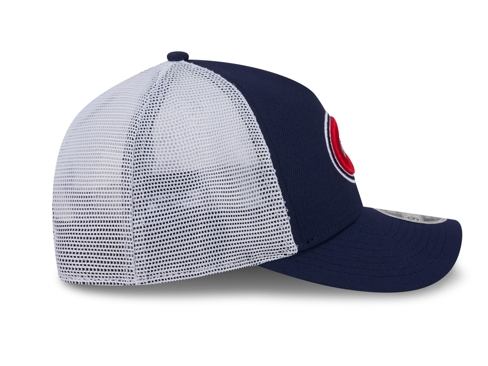 New Era Montreal Canadiens Official Team Color Edition 9Forty M Crown A Frame Trucker Snapback Cap