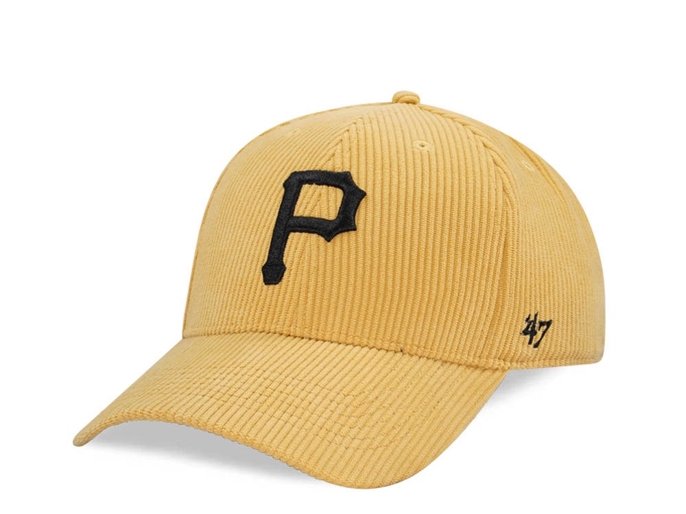 47Brand Pittsburgh Pirates Maize Thick Cord MVP Strapback Hat
