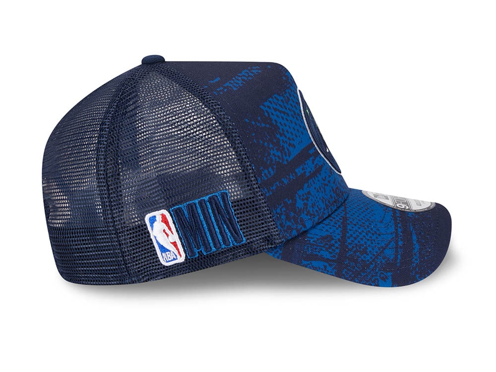 New Era Minnesota Timberwolves NBA Tip Off 2024 Trucker 9Forty A Frame Snapback Hat