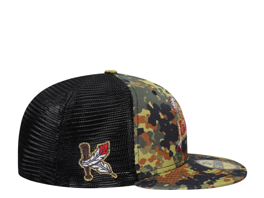 New Era Kinston Indians Flecktarn Trucker Edition 59Fifty Fitted Hat