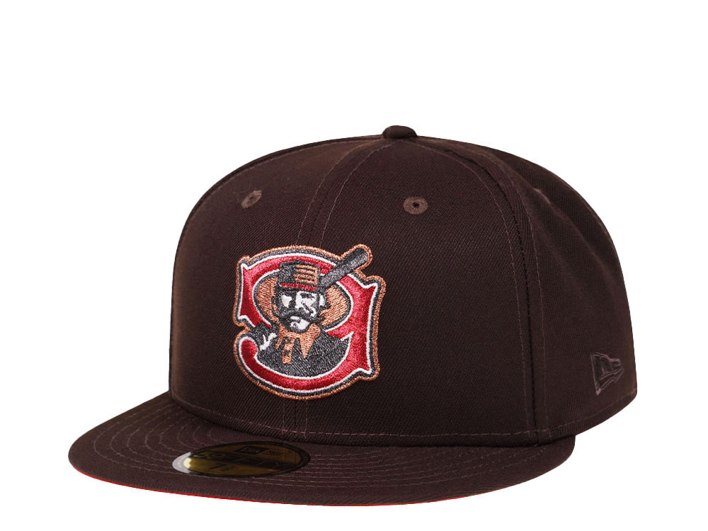 New Era Mudville Nine Dark Chocolate Copper Prime Edition 59Fifty Fitted Hat