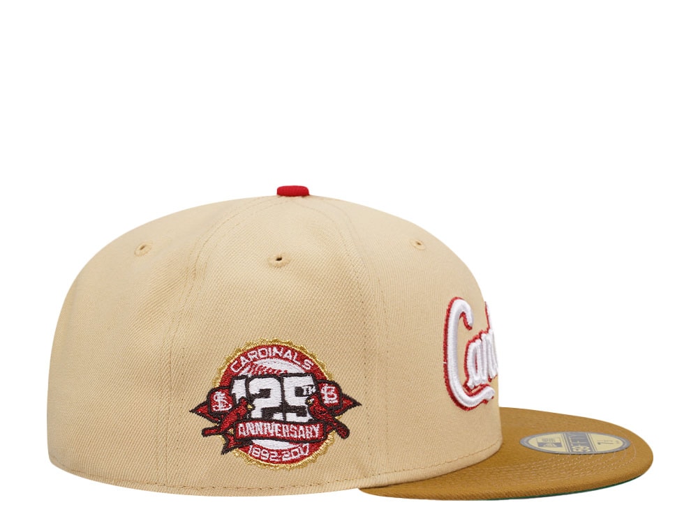 New Era St. Louis Cardinals 125th Anniversary Vegas Two Tone Edition 59Fifty Fitted Hat