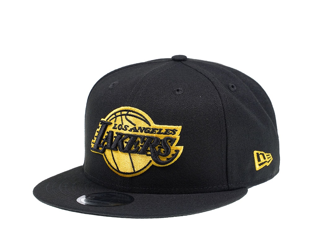 New Era Los Angeles Lakers Black and Yellow Edition 9Fifty Snapback Hat